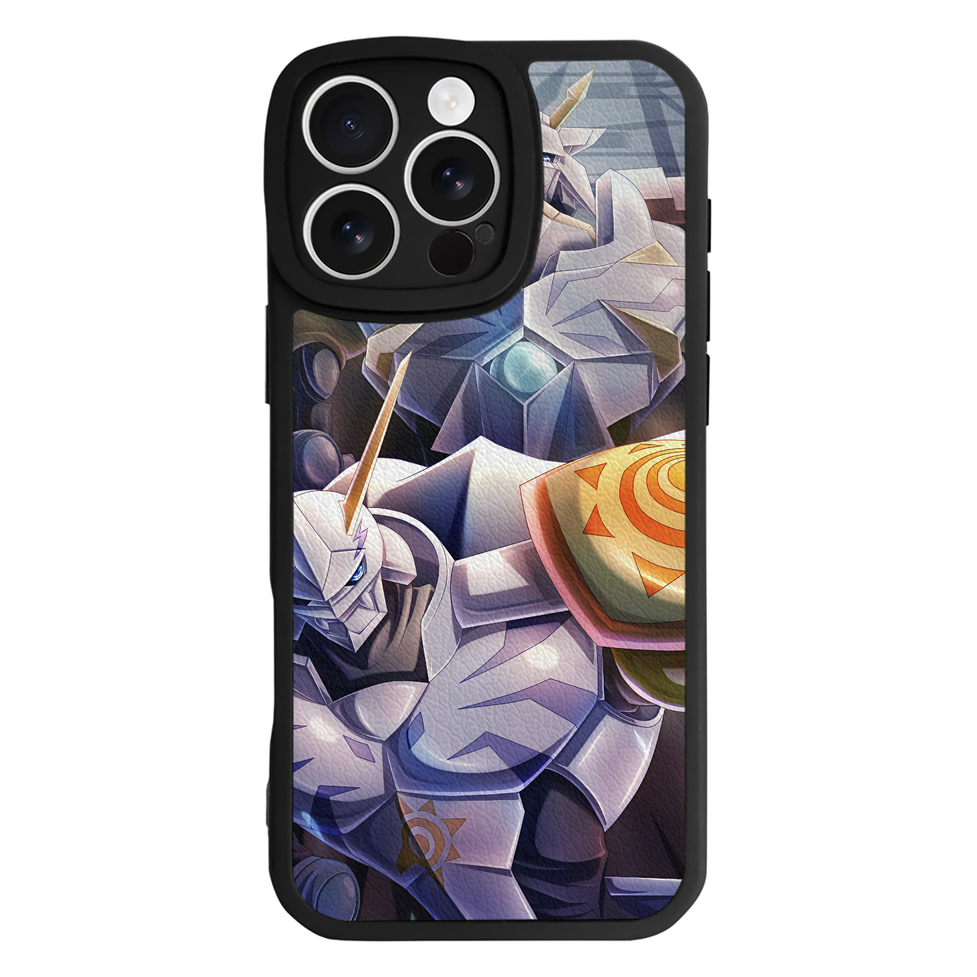 （画像用） Digimon デジタルモンスター/デジモン 【iPhone 16シリーズ対応】シリコンスマホケース（レザー調） 材質：シリコン